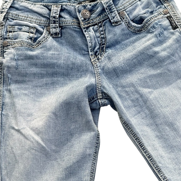 Silver Jeans ladies super stretch mid rise baby boot size 26/31 - Picture 7 of 11